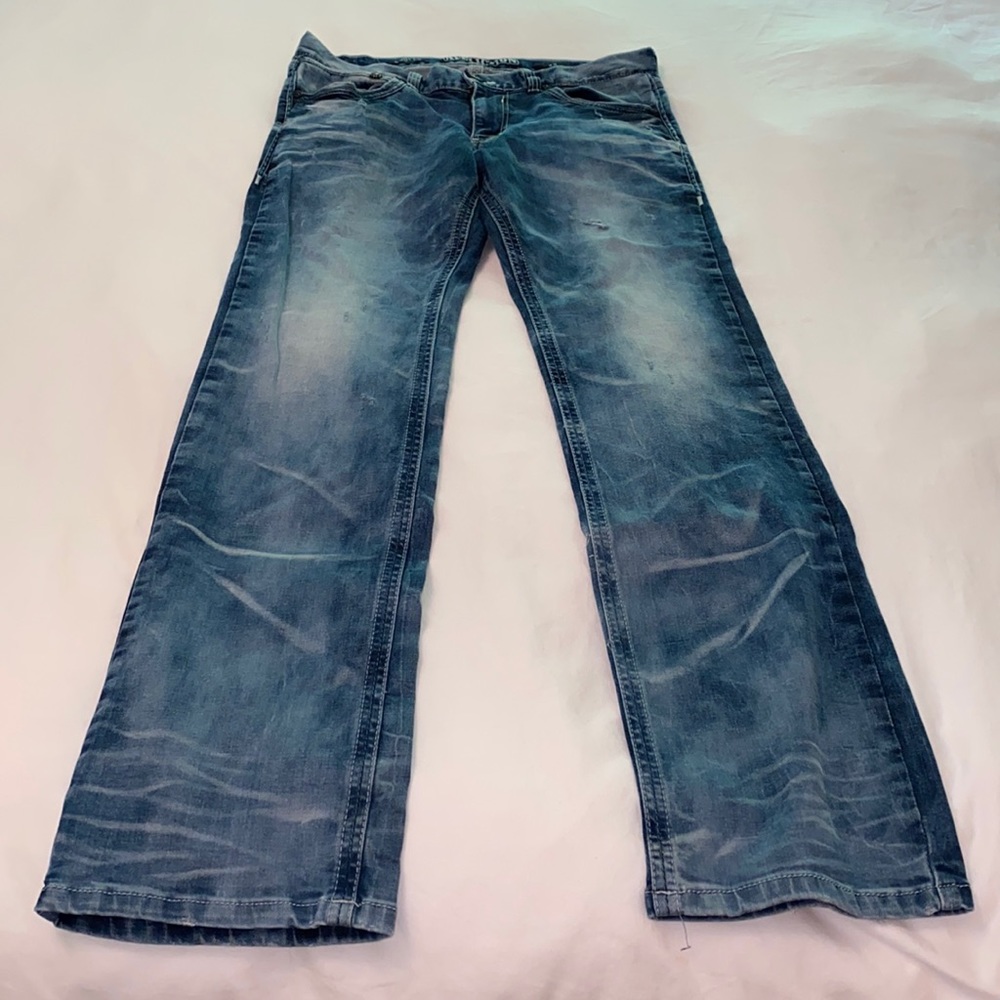 Affliction Cooper Straight Cut Distressed Jeans